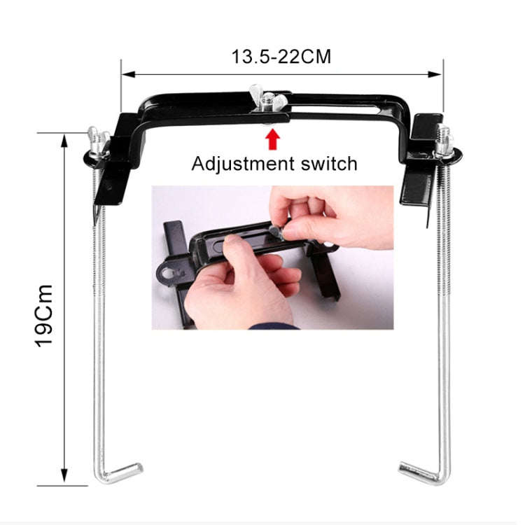Car Universal Battery Bracket Adjustable Battery Fixed Holder + Base Tray, 28.5cm Base + 19cm Bra...