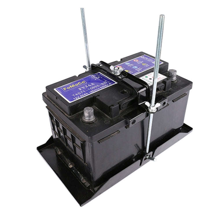 Car Universal Battery Bracket Adjustable Battery Fixed Holder + Base Tray, 28.5cm Base + 19cm Bra...