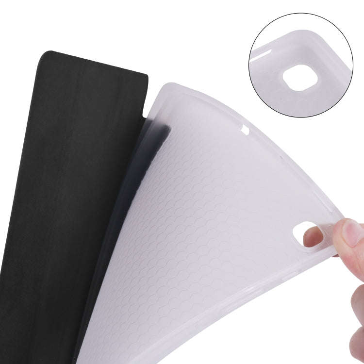 For Samsung Galaxy Tab S6 Lite P610 3-folding Horizontal Flip PU Leather + Shockproof TPU Case wi...