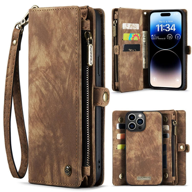 CaseMe 008 Detachable Multifunctional Leather Phone Case, For iPhone 15 Pro Max, For iPhone 15 Pr...
