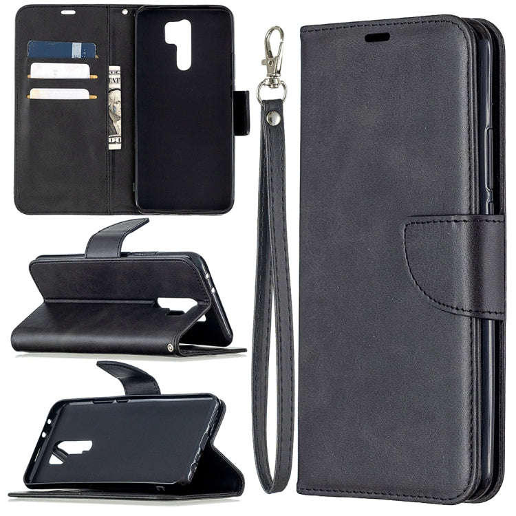 Retro Lambskin Texture Pure Color Horizontal Flip PU Leather Case with Holder & Card Slots & Wall...