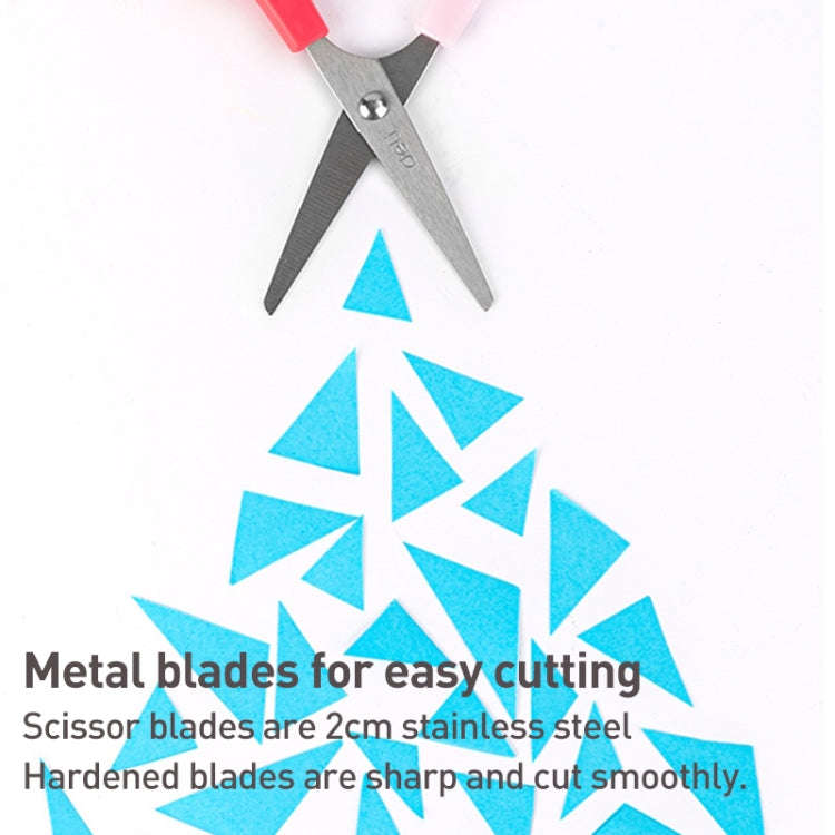 Deli 6021A Student Scissors Mini Portable Children Handmade Paper-cut Scissors