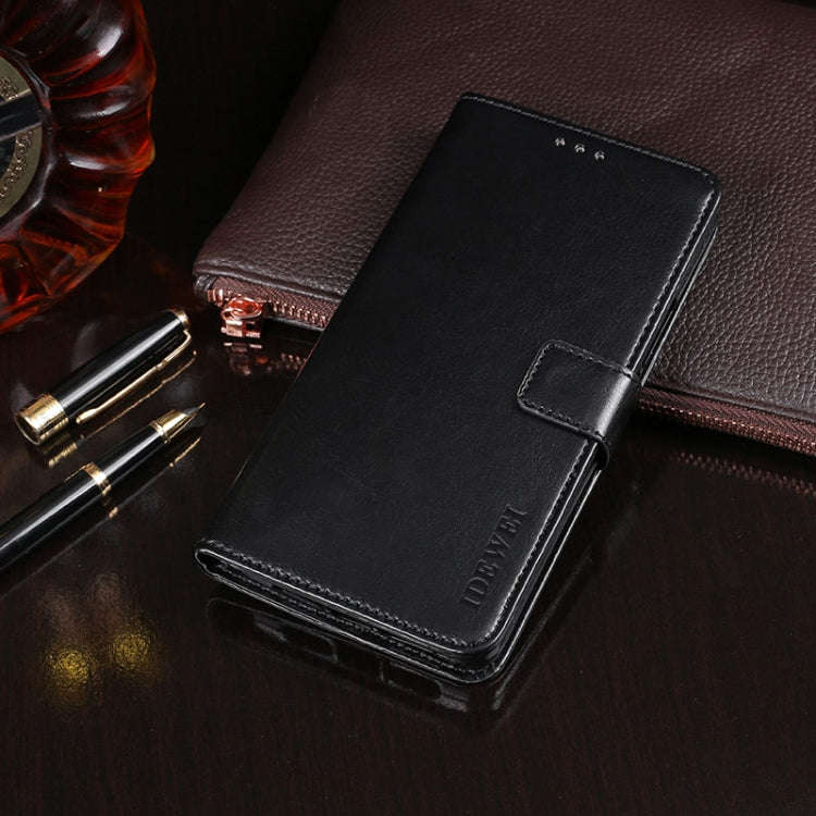 idewei Crazy Horse Texture Horizontal Flip Leather Case with Holder & Card Slots & Wallet, For Bl...