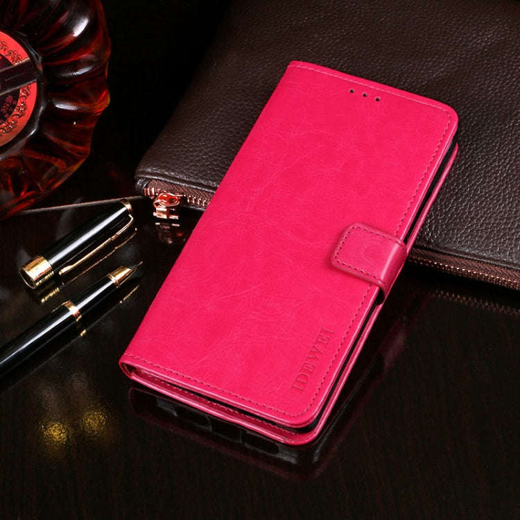 idewei Crazy Horse Texture Horizontal Flip Leather Case with Holder & Card Slots & Wallet, For Bl...