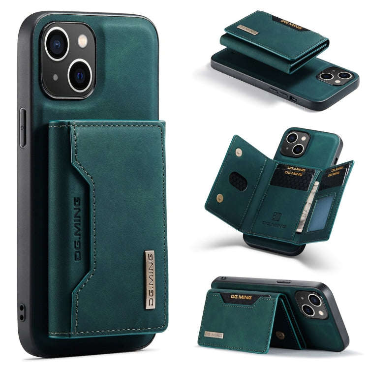 DG.MING M2 Series 3-Fold Card Bag Wallet Leather Phone Case, For iPhone 15 Pro Max, For iPhone 15...