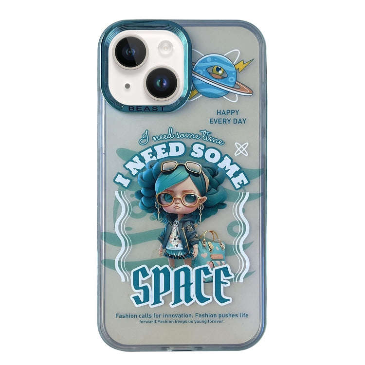 Aurora Series Painted Pattern Phone Case, For iPhone 14, For iPhone 15 Pro Max, For iPhone 15 Pro...