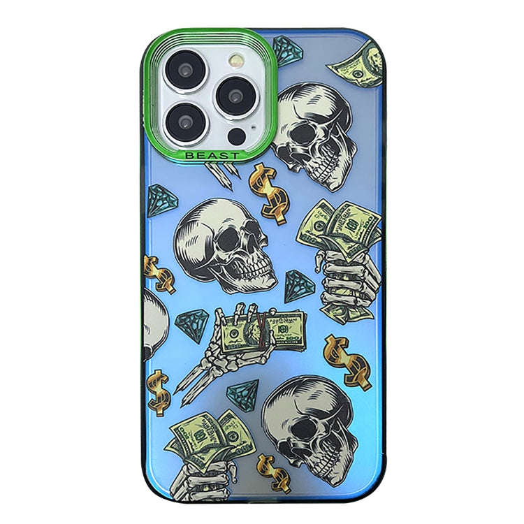Aurora Series Painted Pattern Phone Case, For iPhone 14, For iPhone 15 Pro Max, For iPhone 15 Pro...