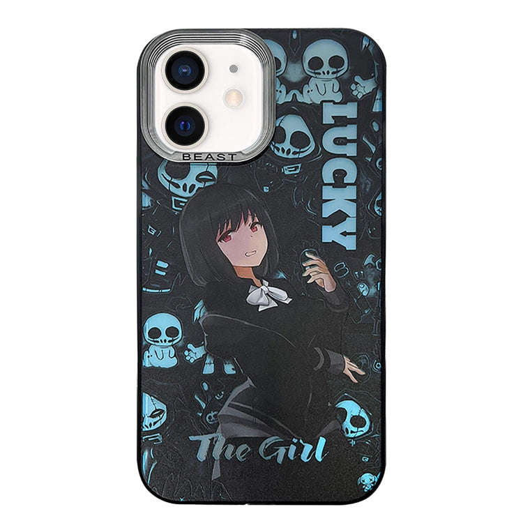 Aurora Series Painted Pattern Phone Case, For iPhone 13, For iPhone 12, For iPhone 12 Pro Max, Fo...