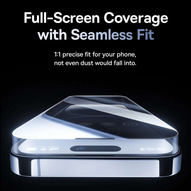 Baseus Sapphire Series Dustproof Peep-proof Tempered Glass Film, For iPhone 15