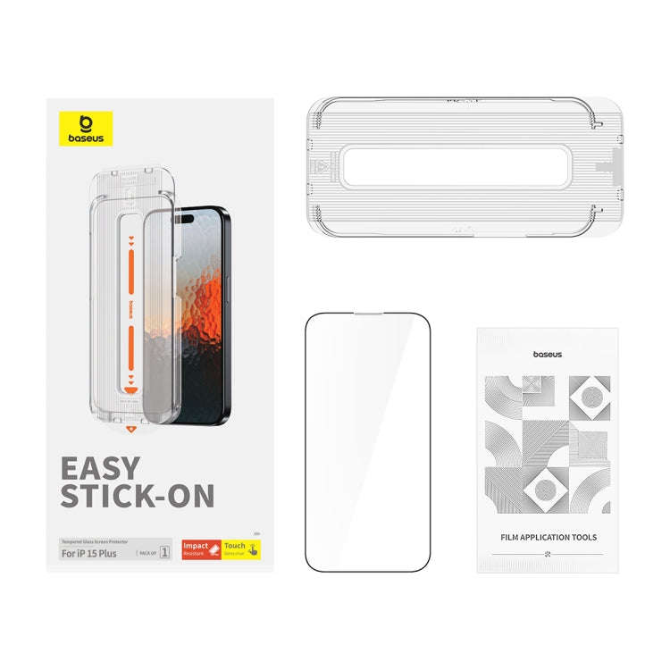 Baseus Sapphire Series Dustproof HD Tempered Glass Film, For iPhone 15 Pro
