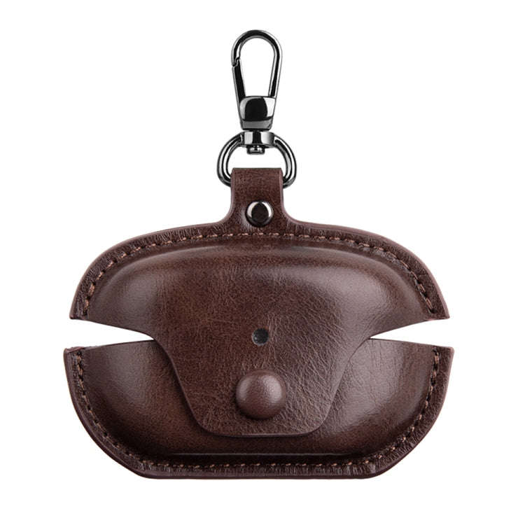 Leather TWS Earphone Protective Case with Hook, For Sony WF-1000XM5