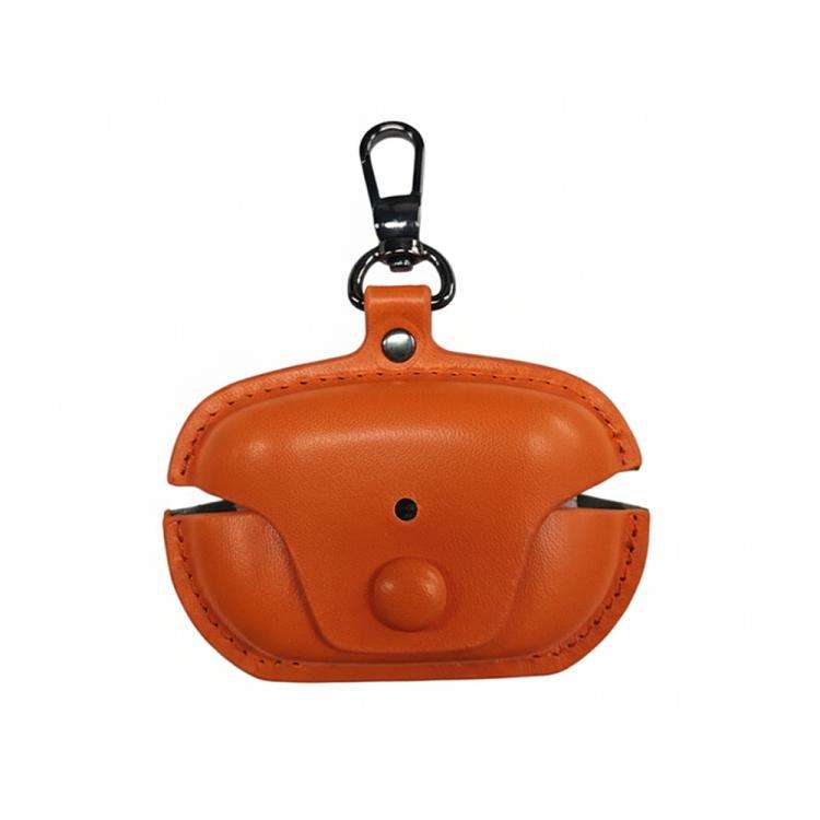 Leather TWS Earphone Protective Case with Hook, For Sony WF-1000XM5