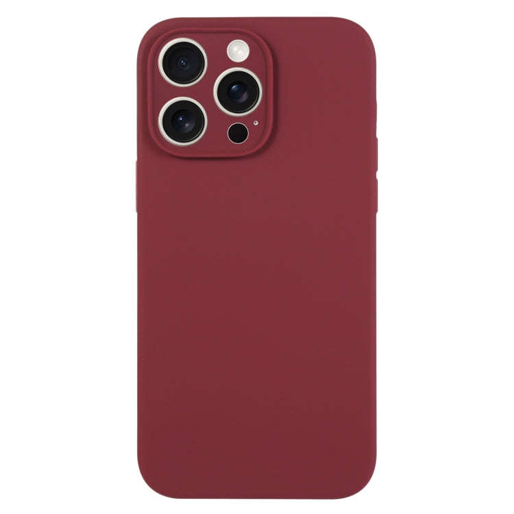 Pure Color Liquid Silicone Fine Pore Phone Case, For iPhone 16 Pro
