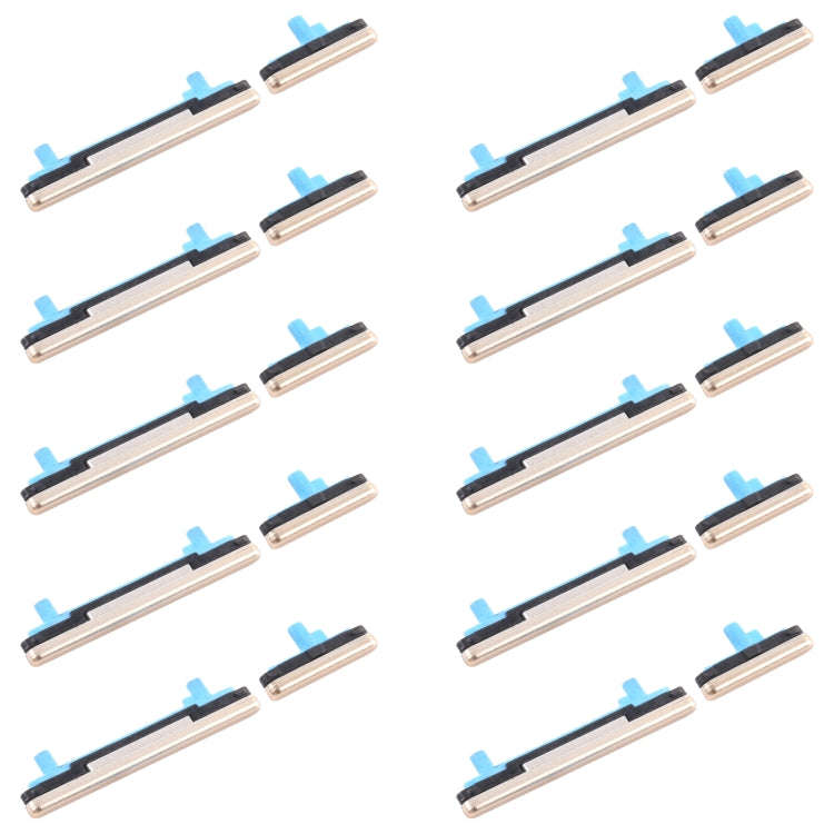 10pcs Power Button + Volume Control Button, For Samsung Galaxy J4 SM-J400, For Samsung Galaxy A8 ...