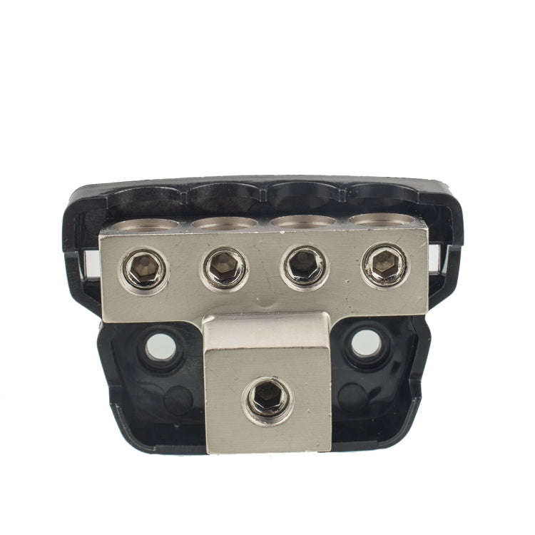 4-Way Car Audio Stereo Amp Power / Ground Cable Splitter Distribution Block 4GA, 4-Way
