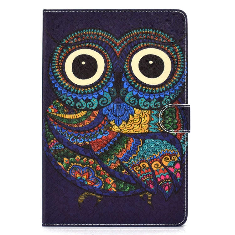 Universal Colored Drawing Pattern Horizontal Flip PU Leather Case with Holder & Card Slots, For 7...