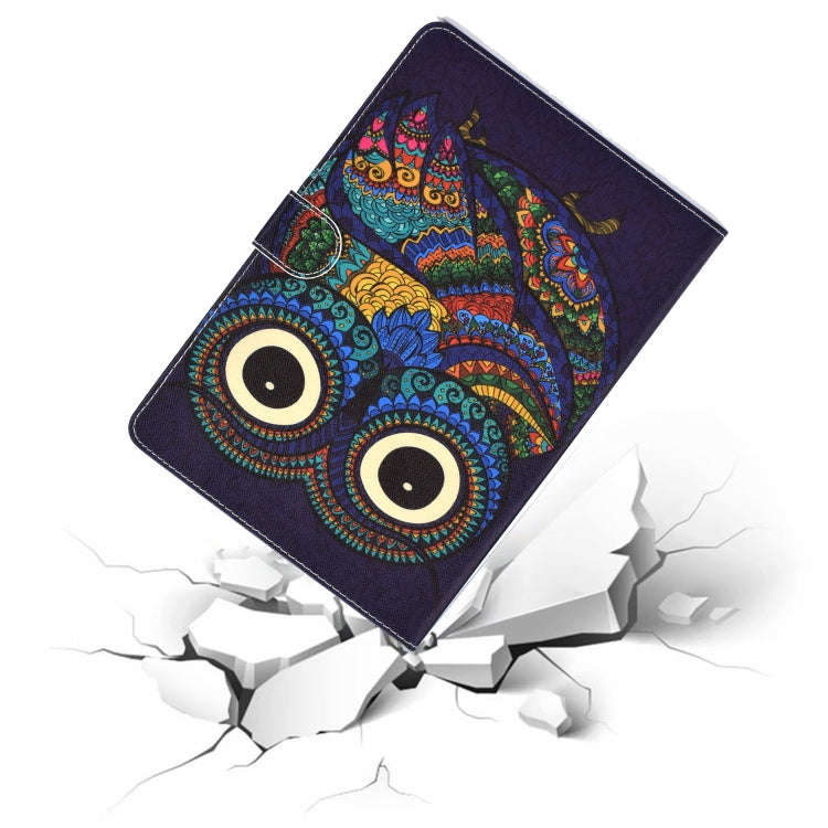 Universal Colored Drawing Pattern Horizontal Flip PU Leather Case with Holder & Card Slots, For 7...