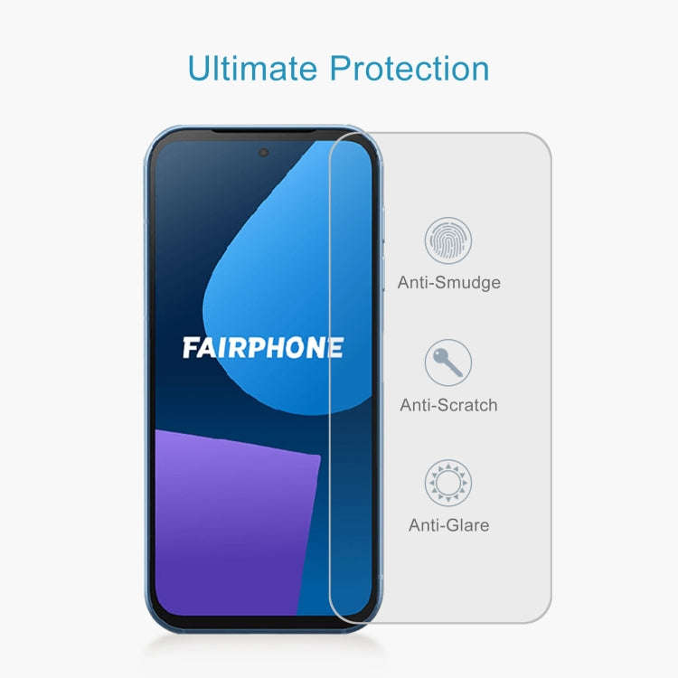10pcs 0.26mm 9H 2.5D Tempered Glass Film, For Fairphone 5