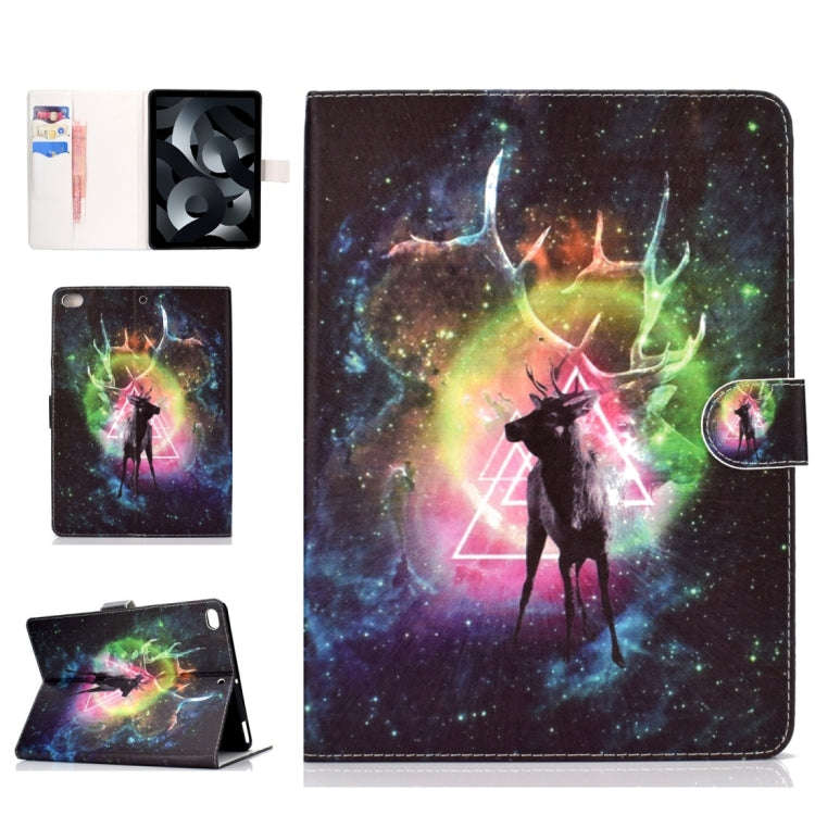 Colored Drawing Pattern Horizontal Flip PU Leather Case with Holder & Card Slot & Sleep / Wake-up...