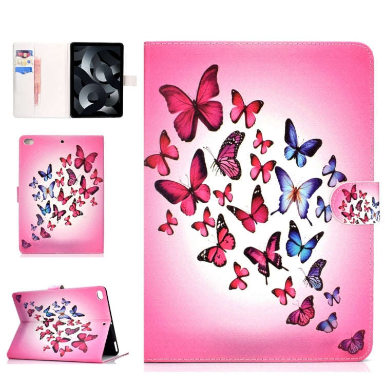 Colored Drawing Pattern Horizontal Flip PU Leather Case with Holder & Card Slot & Sleep / Wake-up...