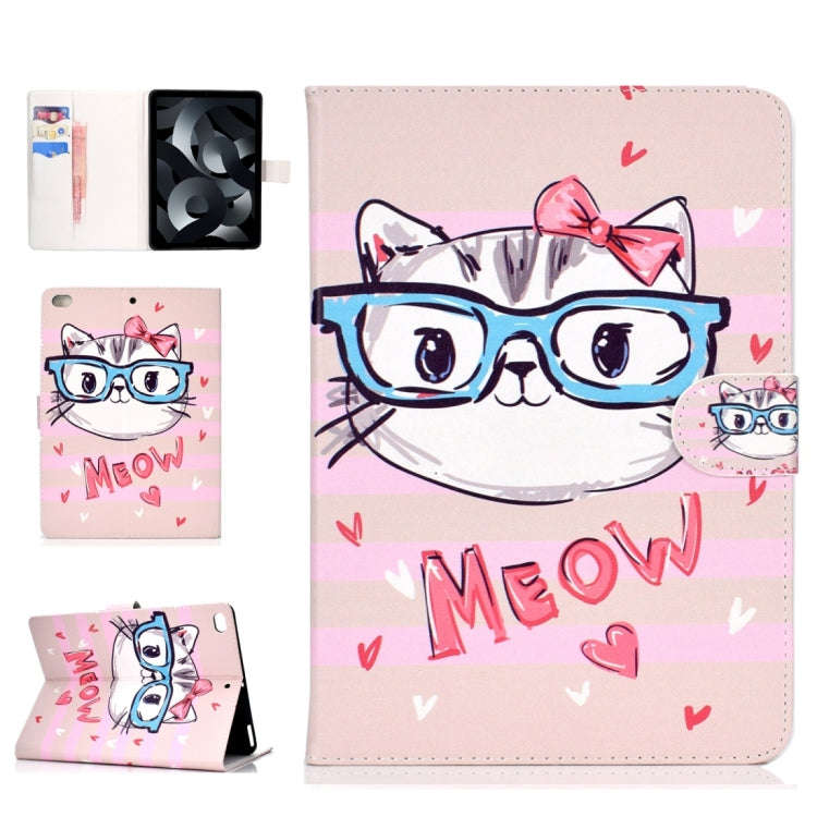 Colored Drawing Pattern Horizontal Flip PU Leather Case with Holder & Card Slot & Sleep / Wake-up...