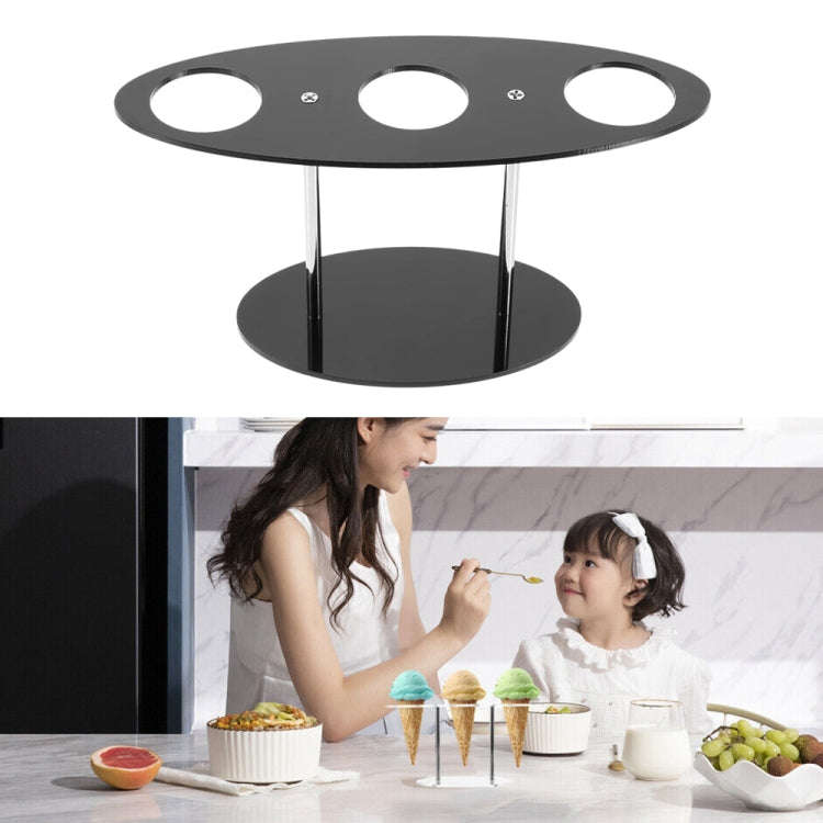 YX035 Acrylic Ice Cream Cone Rack Ice Cream Display Stand