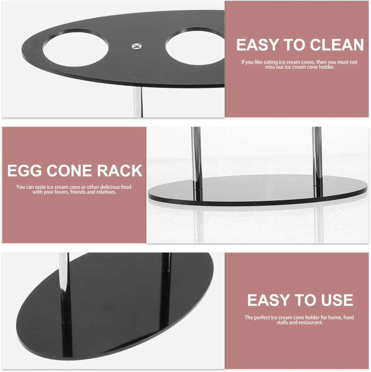 YX035 Acrylic Ice Cream Cone Rack Ice Cream Display Stand