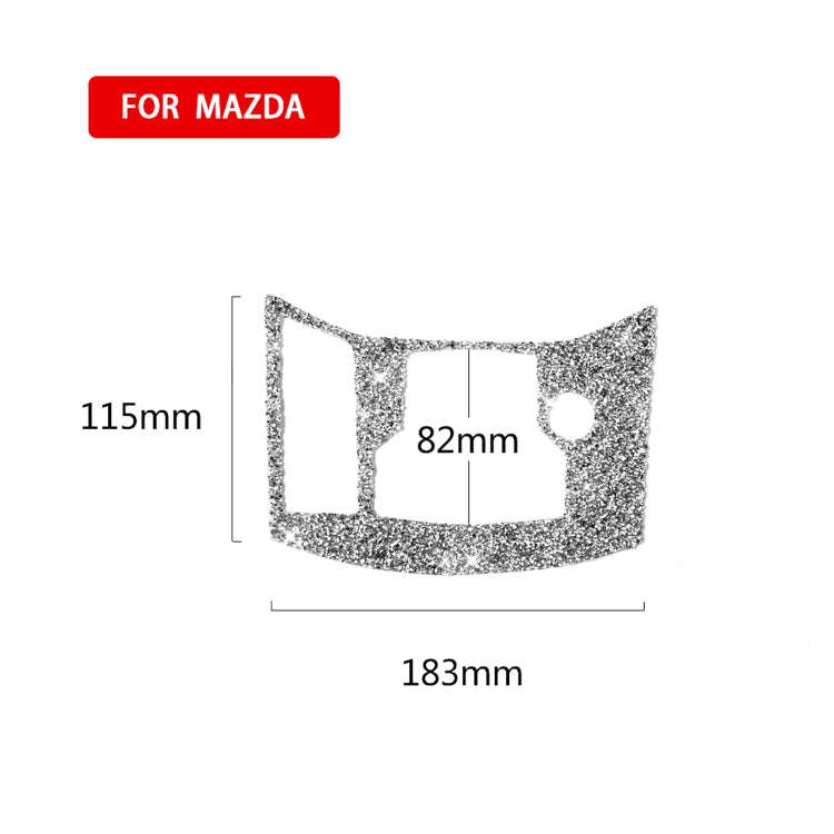For Mazda CX-5 2017-2018 Car Electronic Handbrake Panel Diamond Decorative Sticker, Left Drive, C...
