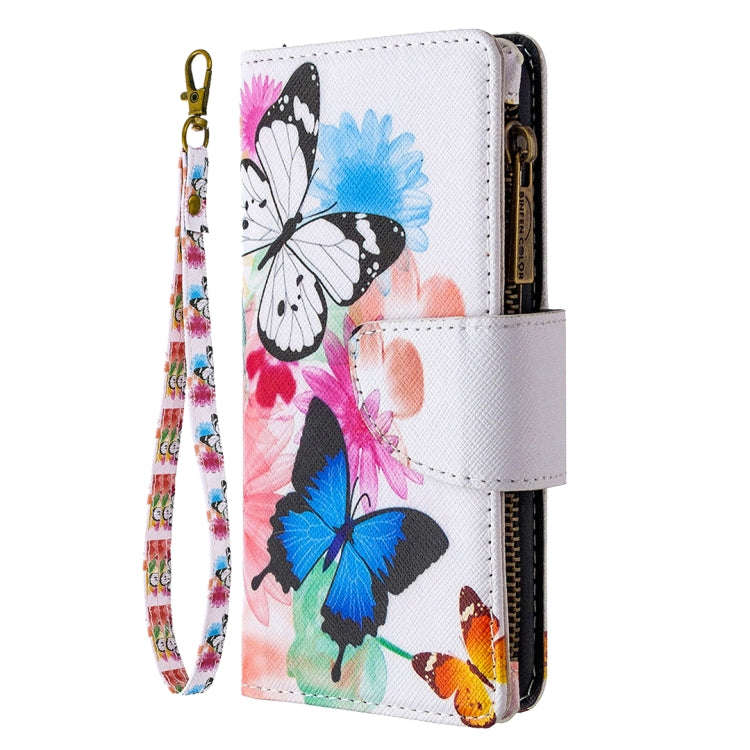 Colored Drawing Pattern Zipper Horizontal Flip Leather Case with Holder & Card Slots & Wallet, Fo...