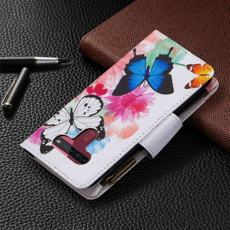 Colored Drawing Pattern Zipper Horizontal Flip Leather Case with Holder & Card Slots & Wallet, Fo...