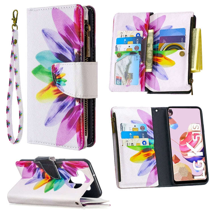 Colored Drawing Pattern Zipper Horizontal Flip Leather Case with Holder & Card Slots & Wallet, Fo...