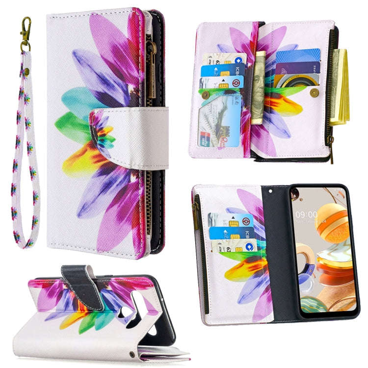 Colored Drawing Pattern Zipper Horizontal Flip Leather Case with Holder & Card Slots & Wallet, Fo...