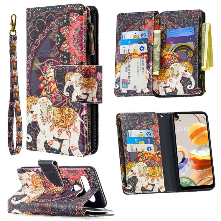 Colored Drawing Pattern Zipper Horizontal Flip Leather Case with Holder & Card Slots & Wallet, Fo...