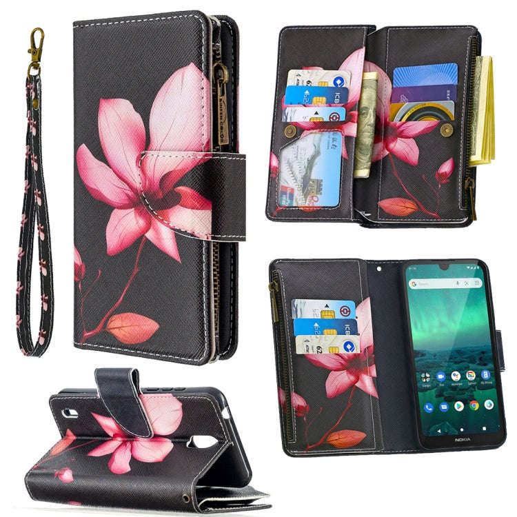 Colored Drawing Pattern Zipper Horizontal Flip Leather Case with Holder & Card Slots & Wallet, Fo...