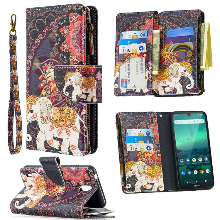 Colored Drawing Pattern Zipper Horizontal Flip Leather Case with Holder & Card Slots & Wallet, Fo...