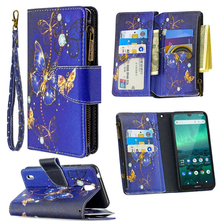Colored Drawing Pattern Zipper Horizontal Flip Leather Case with Holder & Card Slots & Wallet, Fo...