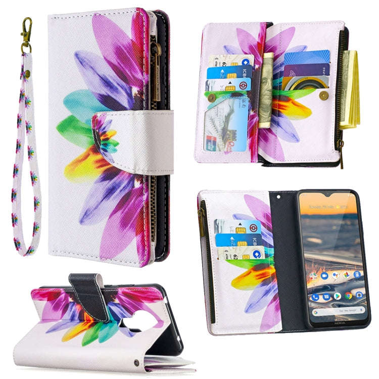 Colored Drawing Pattern Zipper Horizontal Flip Leather Case with Holder & Card Slots & Wallet, Fo...