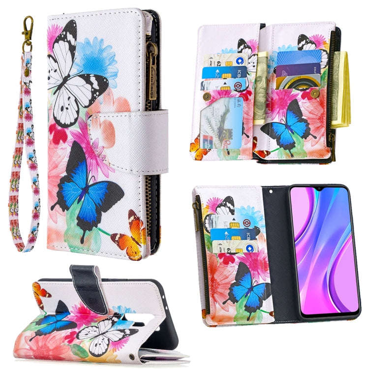 Colored Drawing Pattern Zipper Horizontal Flip Leather Case with Holder & Card Slots & Wallet, Fo...
