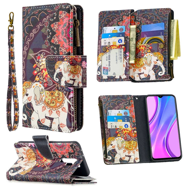 Colored Drawing Pattern Zipper Horizontal Flip Leather Case with Holder & Card Slots & Wallet, Fo...
