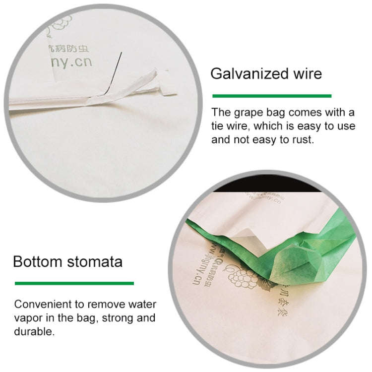 100pcs Waterproof Grape Packaging Bag Paper Bag Fruit Protective Bag, 20x28, 22x31, 25x34, 28x36,...