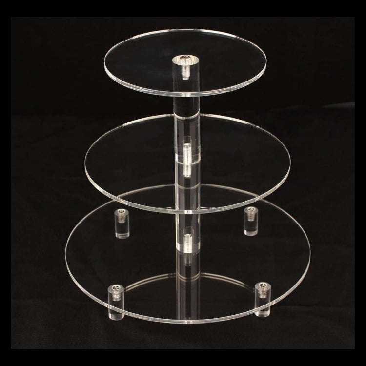 YX062 3 Tier Acrylic Circular Cupcake Stand, YX062