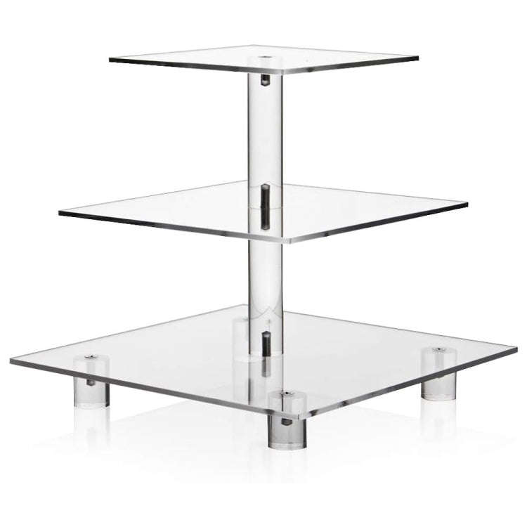 YX063 3 Tier Acrylic Square Cupcake Stand, YX063
