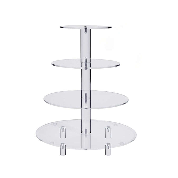 YX064 4 Tier Acrylic Circular Cupcake Stand, YX064