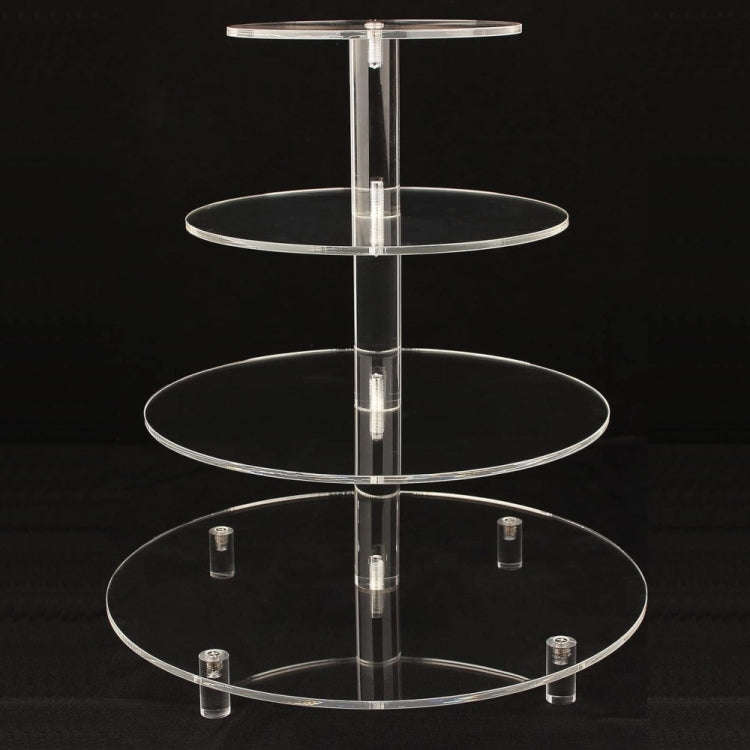 YX064 4 Tier Acrylic Circular Cupcake Stand, YX064