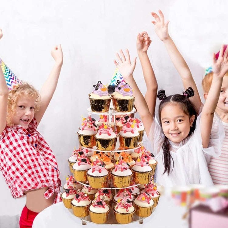 YX064 4 Tier Acrylic Circular Cupcake Stand, YX064