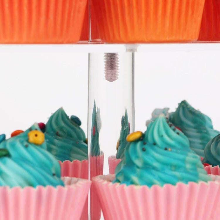YX065 4 Tier Acrylic Square Cupcake Stand, YX065