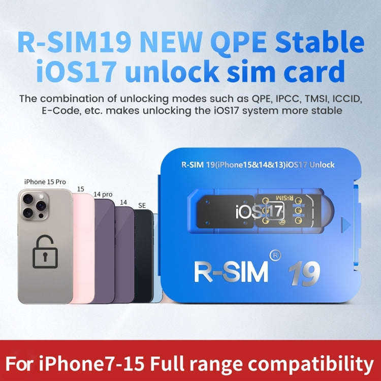 R-SIM 19 Turns Locked Phone Into Unlocked iOS17 System Universal 5G Unlocking Card, R-SIM 19