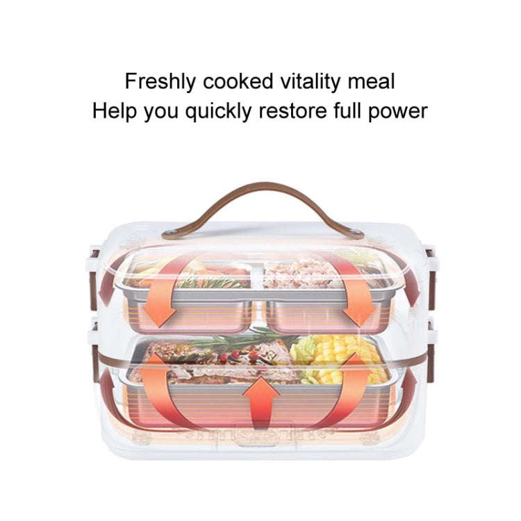 Multi Functional Microwave Oven With Plug-in Electric Cooking Electric Lunch Box, White Single La...