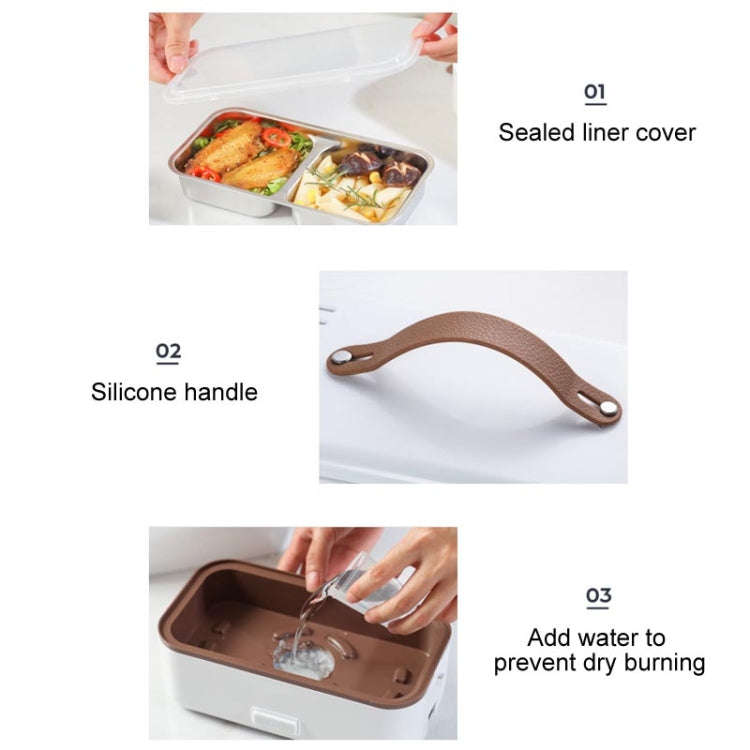 Multi Functional Microwave Oven With Plug-in Electric Cooking Electric Lunch Box, White Single La...