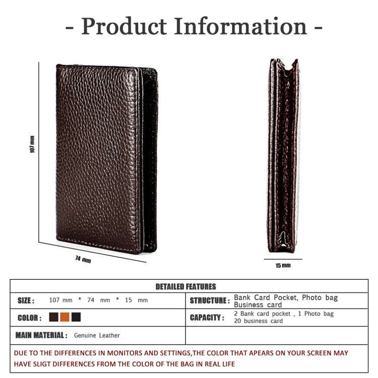 KB156 Antimagnetic RFID Men Leather Card Bag Card Holder